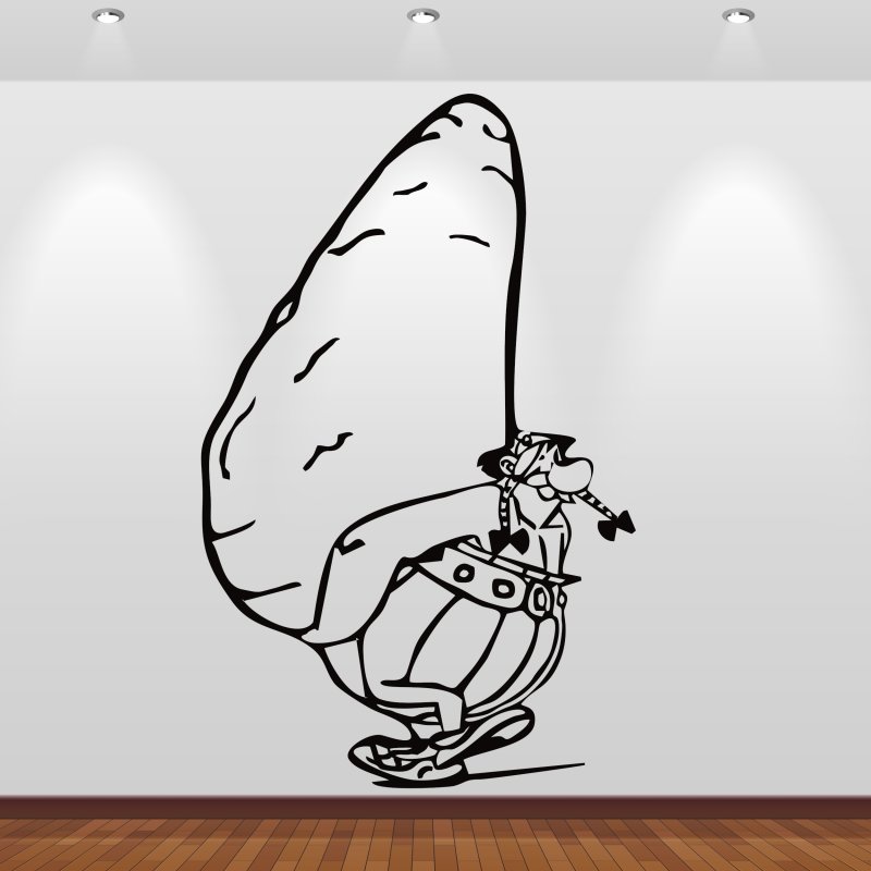 Preview: Wandaufkleber 46224 Asterix und Obelix Hinkelstein